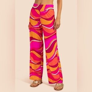 Trina Turk Swim & Spa Collection Vivid Vista Swim Pants pink orange M